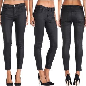 Current/Elliott:Stiletto Skinny Blk Coated Sz: 31